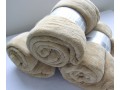 Soft Longpile Microfiber Velvet Bed Blankets/Throws King Size 71" x 79" Light Brown