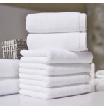 Cotton Plied yarns Restaurant Hotel Hand Towels White100g/120g/150g
