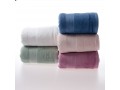 Solid Thick Soft 100% Bamboo Bath Towels with Fancy Satin Various Colors 28"x55"