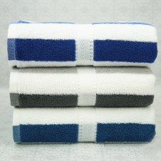 Pure Cotton Colorful Striped Bath Beach Pool Towel