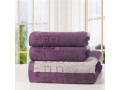 High Quality Dyed Cede Checked Towel Set (2pcs Hand Towels+1pc Bath Towel)