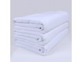 Super Large Premium Hotel Cut Pile Cotton Bath Towels 32/2S 35x71 inch White