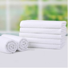 Cheap Cotton White Bath Towel Hotel Khan Steam 28x55 inch 350G