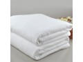 Soft Thick Cotton Dots Embossing Hotel Bath Towel 28"x59" 500G White/Orange