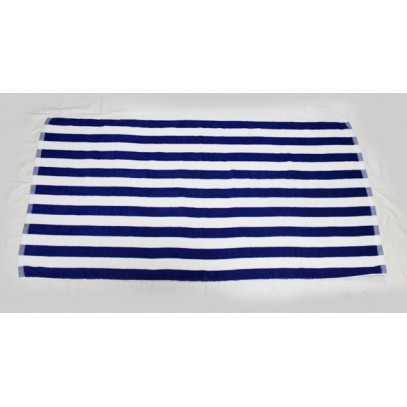 100% Cotton Plain Weave Striped Thick Beach Towel 30x59 inch