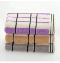 Pure Cotton Plaid Striped Hand Towel 13x29 inch 