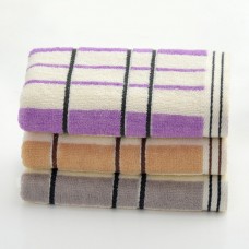 Pure Cotton Plaid Striped Hand Towel 13x29 inch 