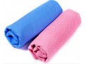 Portable Chilly Cooling Towel Neck for Sports & Outdoor Blue/Pink 31"x13" 
