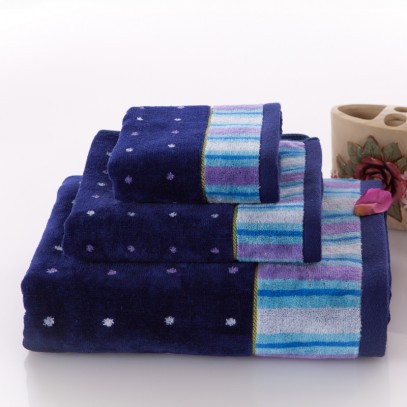 Top Grade Cotton Velvet Pile Towel Set Washcloth+Hand Towel+Bath Towel 