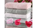 Bamboo Solid Thick Hand Towels 13.4x30 Inch with Satin