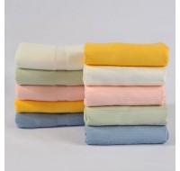 Bamboo Fiber Solid Hand Towels Washcloth 13.4“x30" 155g