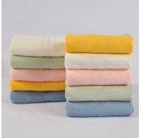 Bamboo Fiber Solid Hand Towels Washcloth 13.4“x30" 155g