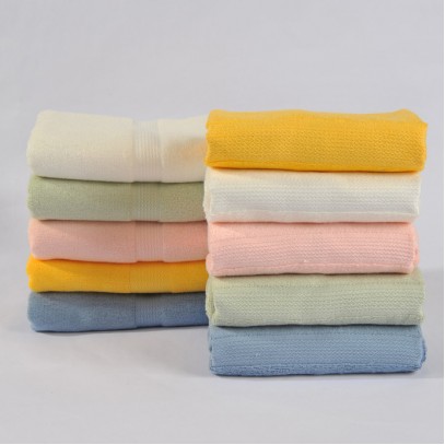 Bamboo Fiber Solid Hand Towels Washcloth 13.4“x30" 155g